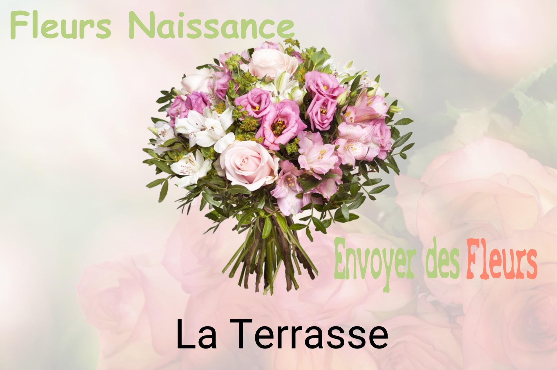 Bouquet de fleurs de naissance livré à La Terrasse